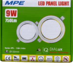 MPE led panel light 9W  viền vàng, đổi màu - Ảnh 2