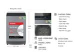 Máy giặt Toshiba inverter 15 kg AW-DUM1600LV(SG) - Ảnh 2
